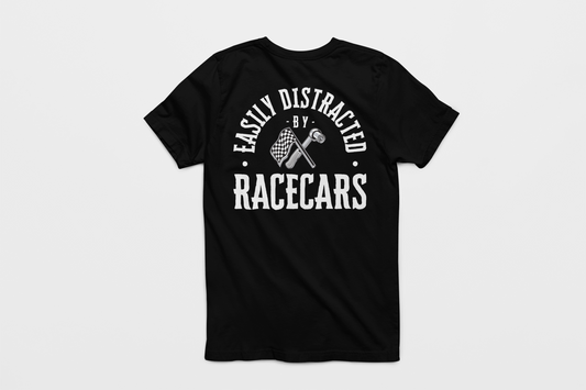 Easily Distracted by Racecars Tshirt